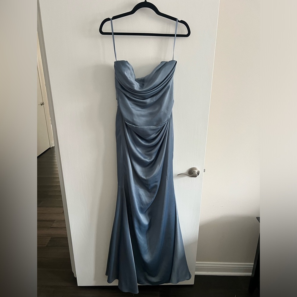 Asos Design Bridesmaid Dress Blue